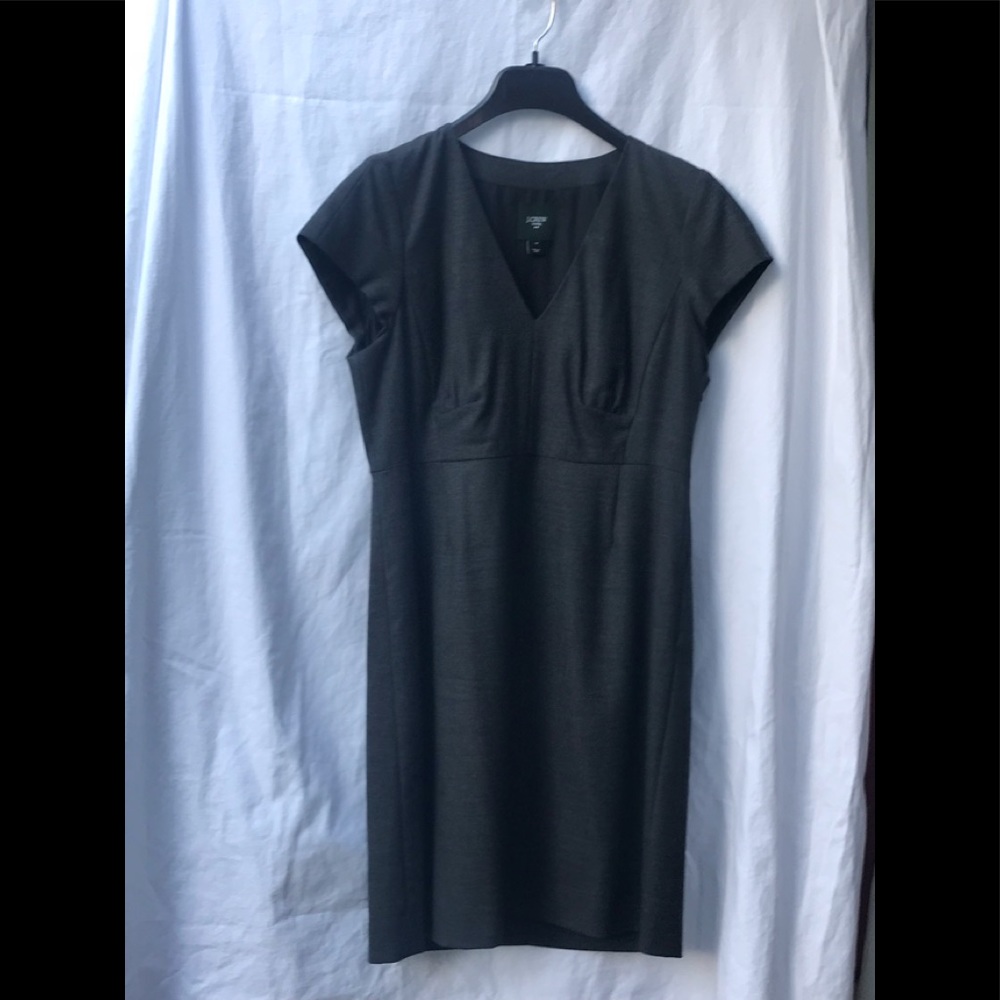 Grey wool J. Crew dress